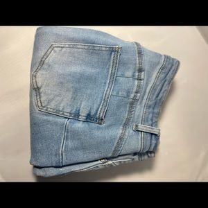 Light/Medium wash wax jeans